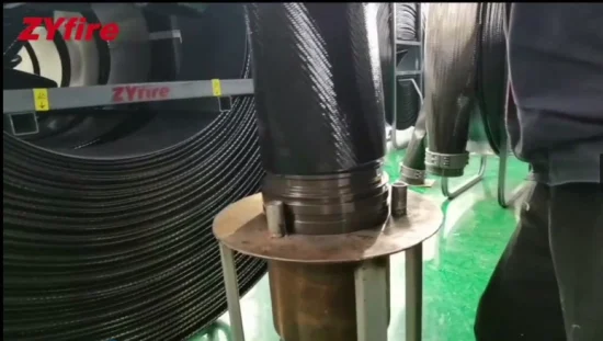 Prezzo di fabbrica Zyfire attraverso il tubo dell'acqua in TPU intrecciato con alta qualità per lo sviluppo di gas e petrolio Frac Shale